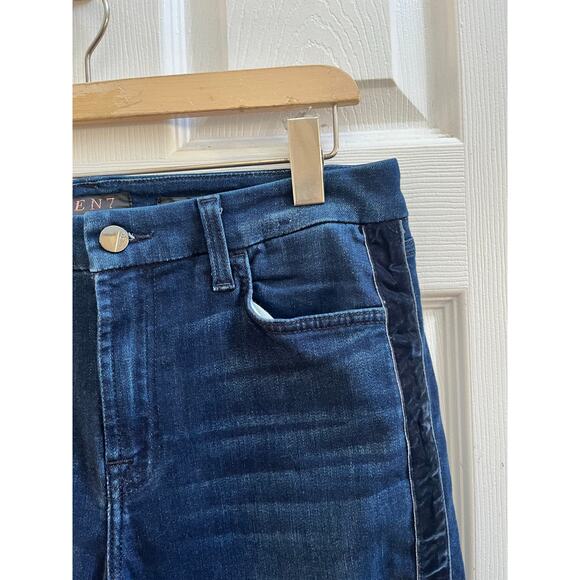 Jen7 by 7 For All Mankind Size 10 Tuxedo Ankle Skinny Jeans 25 Inch Inseam - Picture 5 of 14